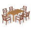 Ensemble repas d'extérieur 6 personnes Dayon