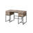 Rustic Oak & Black Finish Wirting Desk W/ USB Port
