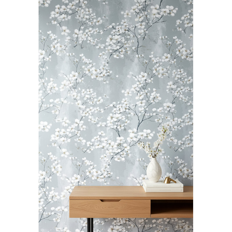 Papier peint floral, murale décorative minimaliste moderne