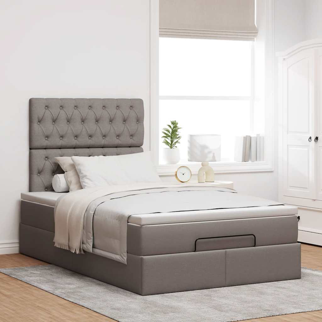 Vidaxl Ottoman-Bett Mit Matratzen Rosa 180X200 Cm Samt