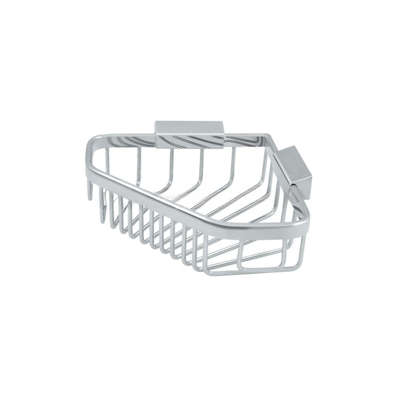 26BA321B9E2E4F24896C13B25D9992FB Panier en fil métallique de 8-1 / 4 po x 6-7 / 8 po en chrome poli, Chrome poli