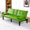 Canapé-lit convertible en cuir PVC