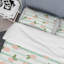 Ensemble de housse de couette en microfibre vert / blanc 3 pièces-569102897