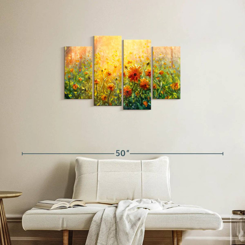Alvord fleurs au soleil, H 22 po x l 36 po