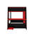 Full Size Wooden Gaming Bunk Bed With Desk, Shelves,USB And LED Light-384240746-384240756