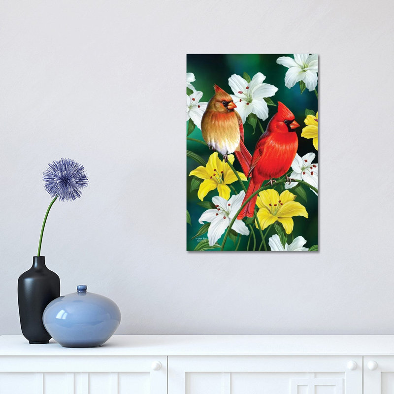 Cardinals 1 Piece Wrapped Canvas Wall Art, 45.72cm H x 30.48cm W