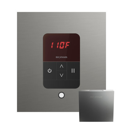 Basic Butler Steam Shower Control Package with Square iTempo Control and Linear Steamhead