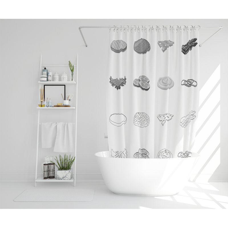 Ellamae 13 Piece Polyester Shower Curtain Set