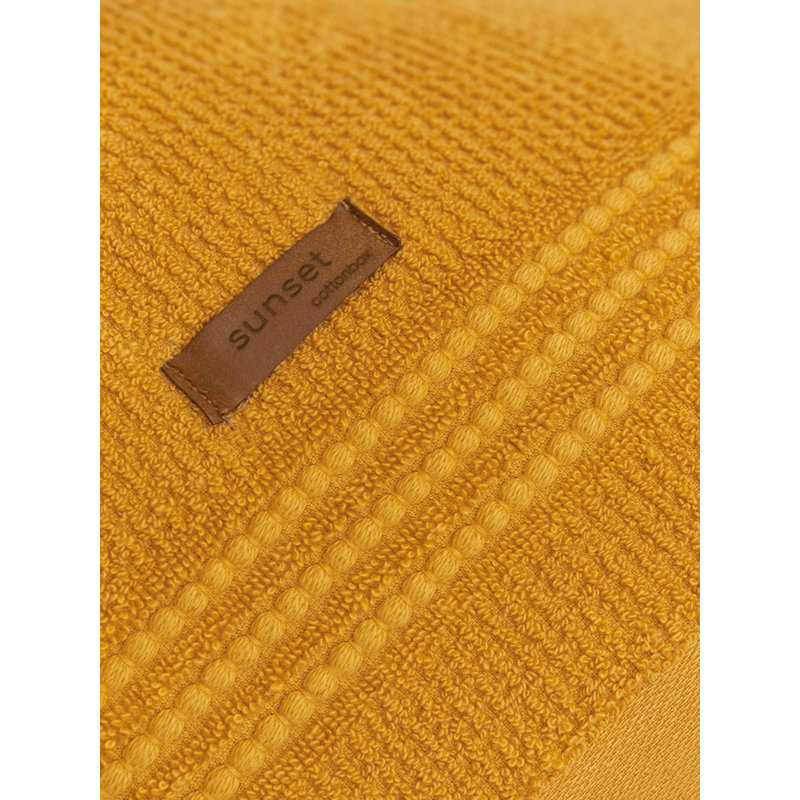 Ensemble de serviettes luxueuses 100% coton (3 pièces) en jaune éclatant | Serviette de bain 29,5 x 59,1 pouces, serviette à main 19,7 x 35,4 pouces, débarbouillette 11,8 x 19,7 pouces | Ultra-absorbant, lavable à la machine, doux et durable