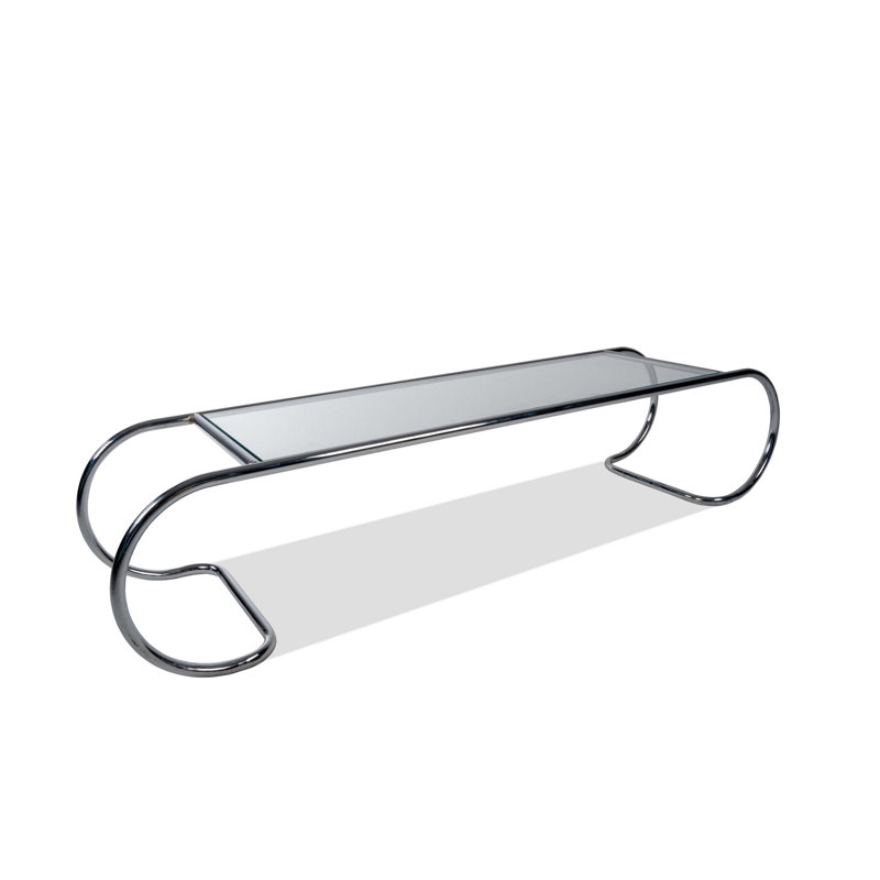 Antasia Unfinished TV Stand for TVs up to 55", Silver