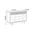 Armoire 9 tiroirs en bois de noyer noir