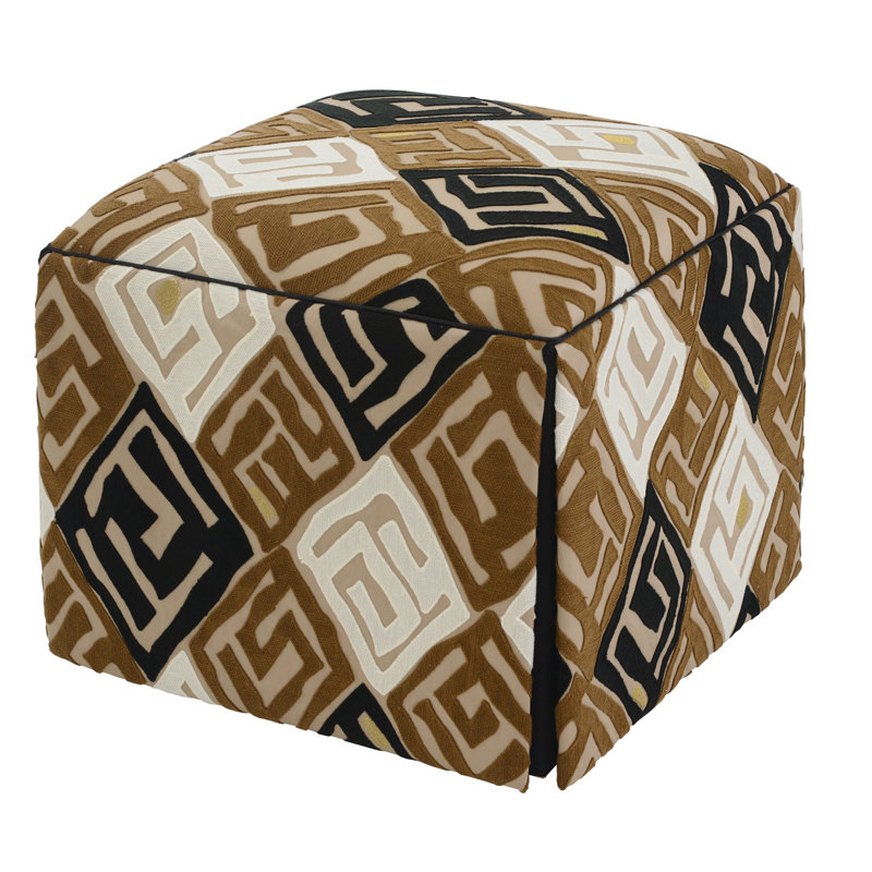 Chelsea Square Ottoman, Madagascar Natural