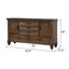 Ensemble de chambre à coucher Doonfin en chêne beige et bruni-1209855072-1242817223