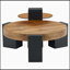 Table basse ronde à double couche