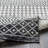 Lashavia Machine Woven Ivory/Dark Charcoal Area Rug-997038859