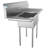 56.1'' L x 22'' W Silver Freestanding Service Sink
