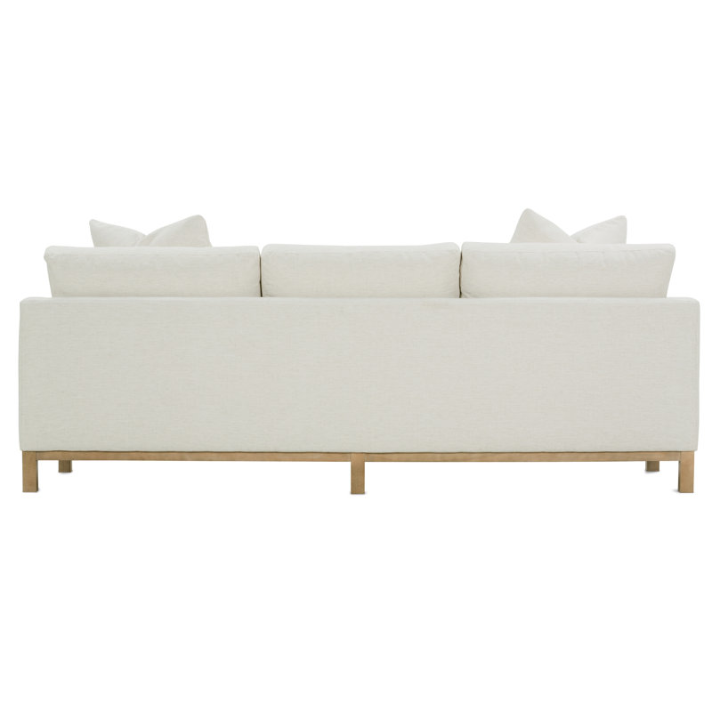 Boden 99'' Sofa Bench Cushion, Cream Polyester Blend