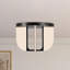 Anders 17-in Black dimmable LED Semi-Flush Mount-1754981059