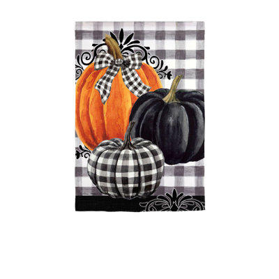 Warmley Pumpkin Check Garden Suede Flag