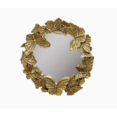 Miroir mural Golden Butterfly