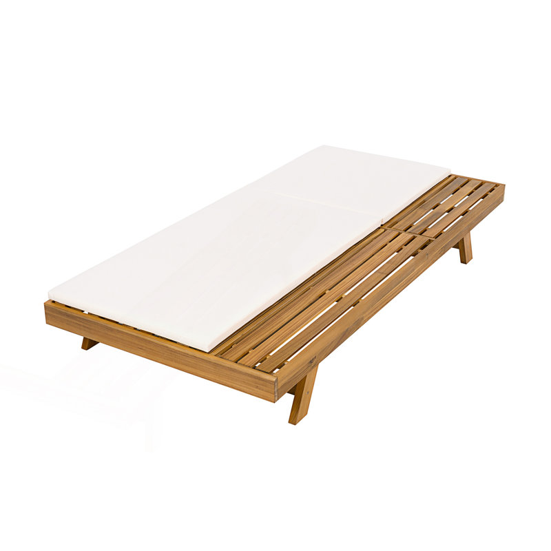 Lounge Chaise Set With 2 Inch Thick Lounge Cushion, Space Available On One Side