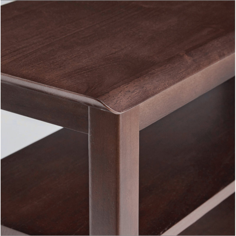 Banc à chaussures à 2 niveaux en bois massif, étagère à chaussures d'entrée avec tablettes de rangement, banc de siège pour chaussures