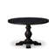 L'ensemble de salle à manger 7 pièces comprend une table moderne et 6 chaises de salle à manger en tissu de polyester beige clair avec dossier capitonné - Noir sablé-1825336718-1814925272-1825336715