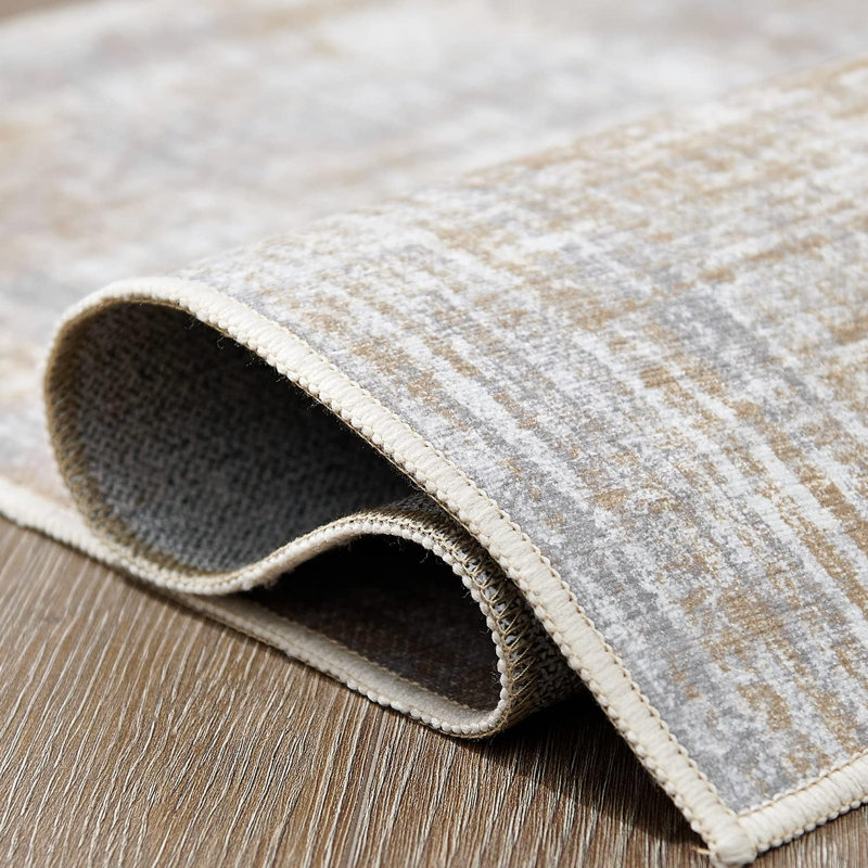 Siddon Chenille Mashine Washable Vintage Indoor Arae Rug with Non-Slip Backing for Bedroom Living Room Kitchen Entryway