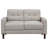 Beige Upholstered Tufted Loveseat