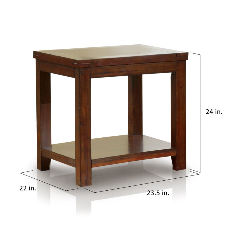 Abram Solid Wood End Table
