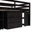 Kairo Loft Bed With Retractable Desk And Storage Drawers, Solid Pine Wood And MDF-779160822