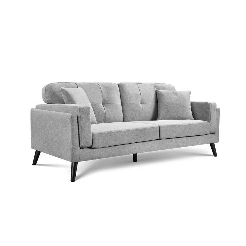Vedic 3 Seater Sofa, Dark Grey