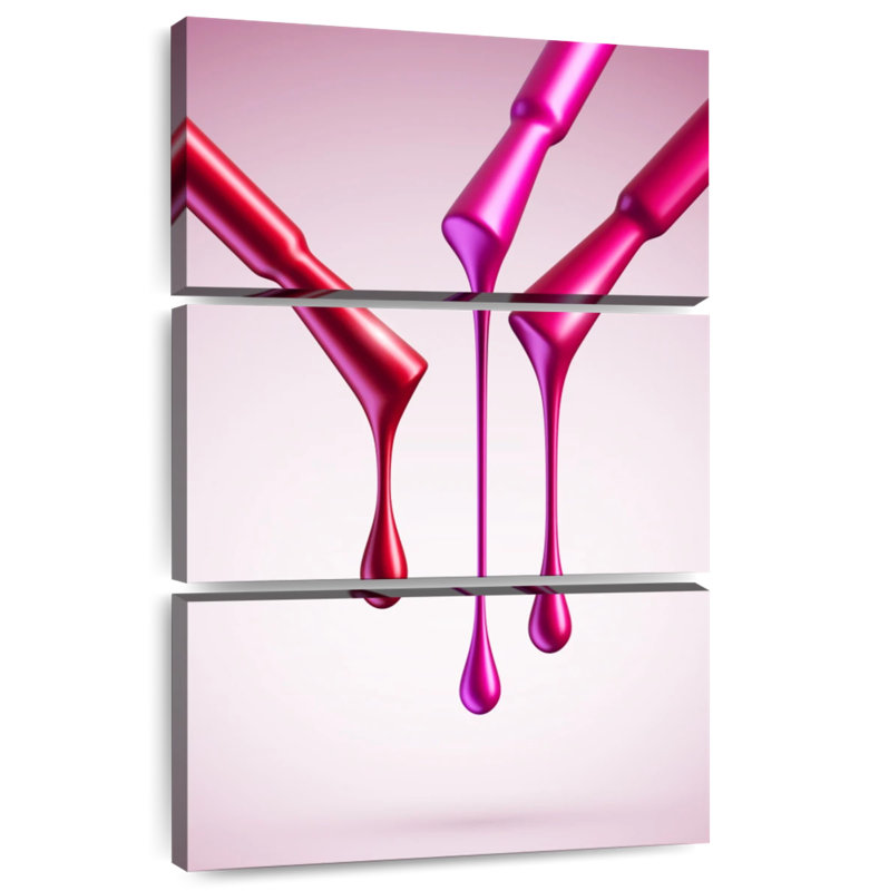 Shuttleworth Oozing Pink Nail Polish, 38" H x 24" W