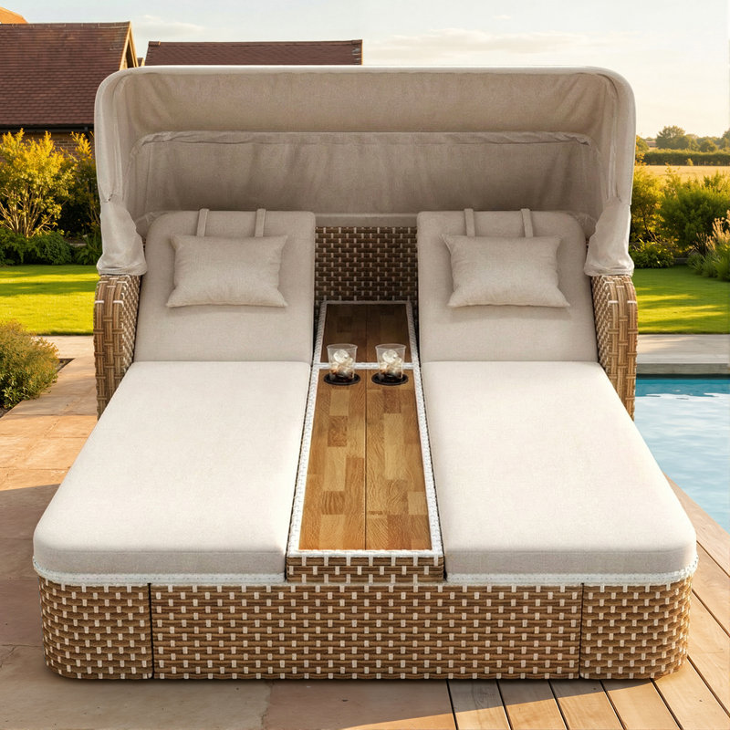 192cm Long Double Chaise