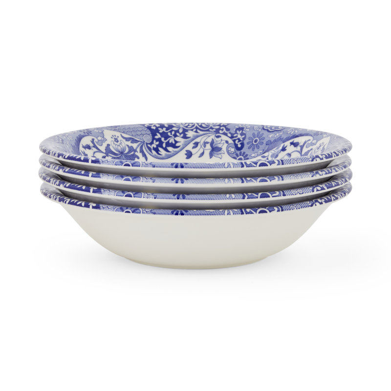 Blue Italian, Christmas Set Of 4 Bowls