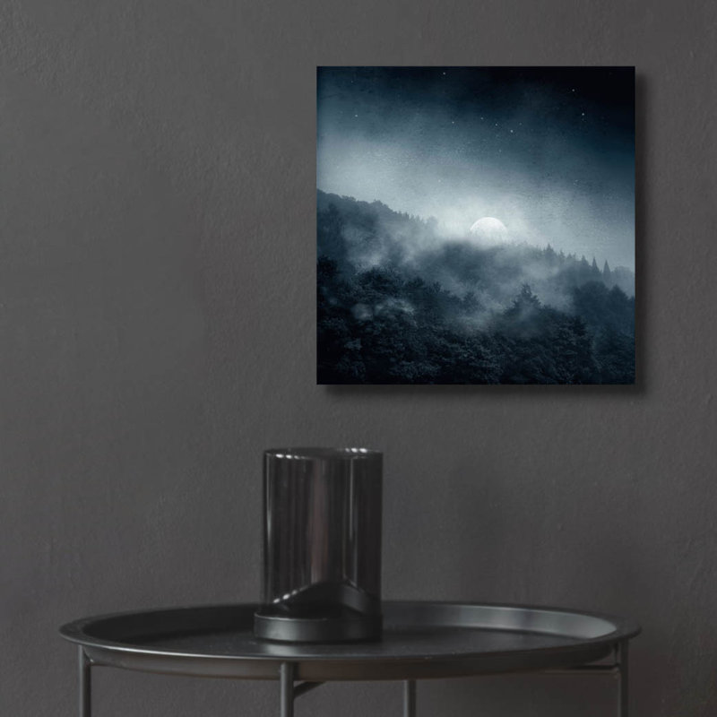 Art mural en verre Latitude Run® «Night Shadows» par Dirk Wusten, H 12 po x l 12 po x P 0,13 po