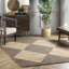Tapis en jute / coton à motif géométrique Lowther-1610331541