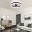 Ventilateur de plafond 20 "à intensité variable avec lumière DEL et télécommande