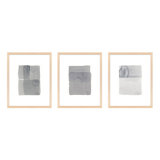 Gray On Gray Set Of 3 Print by Jacques Pilon