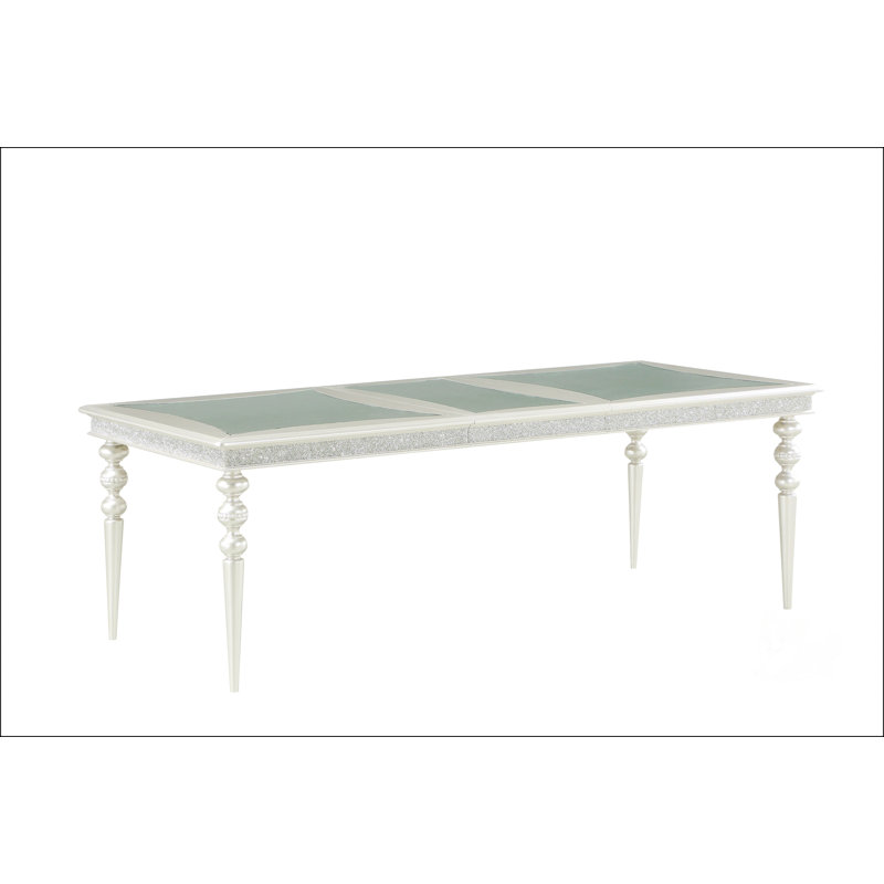Platinum Finish Dining Table