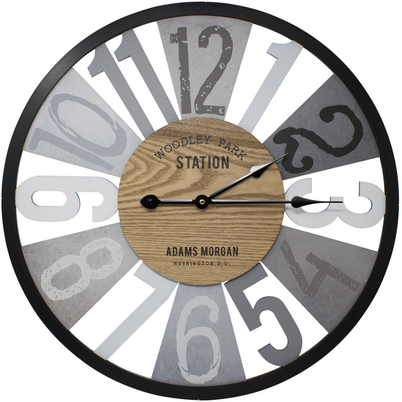 Très grande horloge murale décorative 24 "Sorbus