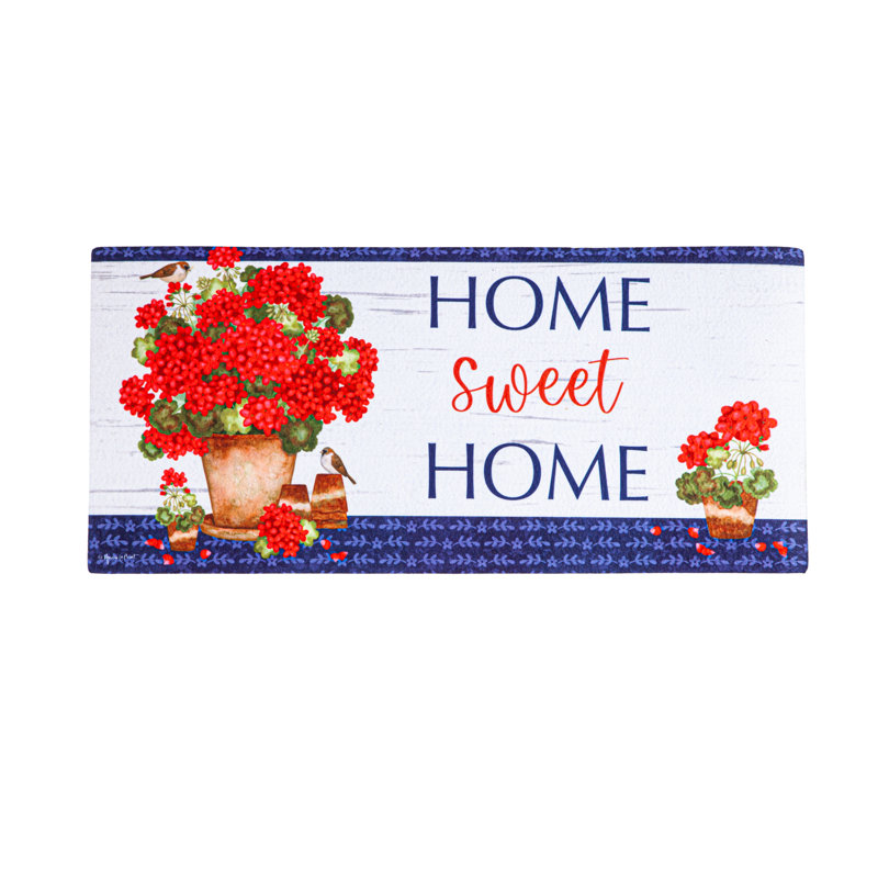 Nazif Red Geraniums Sassafras Switch Mat