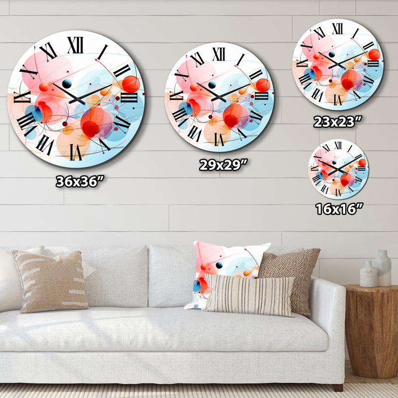 Horloge murale géométrique minimaliste géométrique moderne, Grand