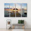 IDEA4WALL Canvas Print Wall Art Beautiful Inspiring Calmness at Sunset