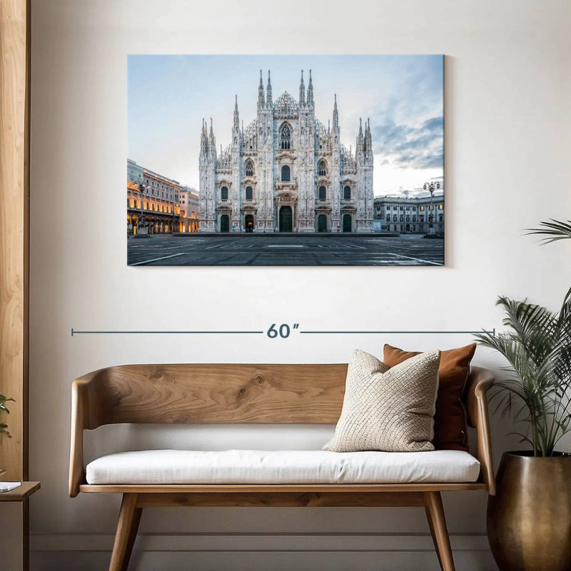 Adella, cathédrale historique de Milan, H 30 po x l 45 po