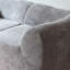 Velours 2 places avec coussins décoratifs Modern, gris, confortable, mousse haute densité, espaces compacts adaptés