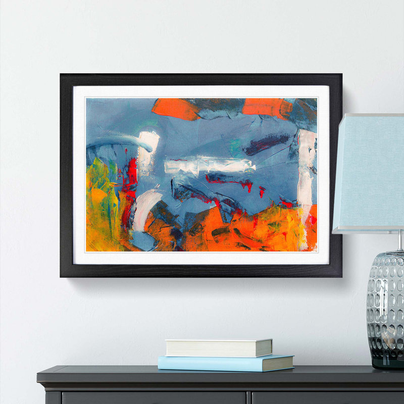Abstract Vol.402 by S.Johnson - Framed Print, Black Framed, 62cm H x 87cm W x 2cm D