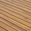 Table de salle à manger d'extérieur en bois massif 69 pouces | Idée de cadeau