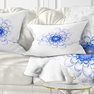 Coussin lombaire à fleurs fractales brillantes perfect