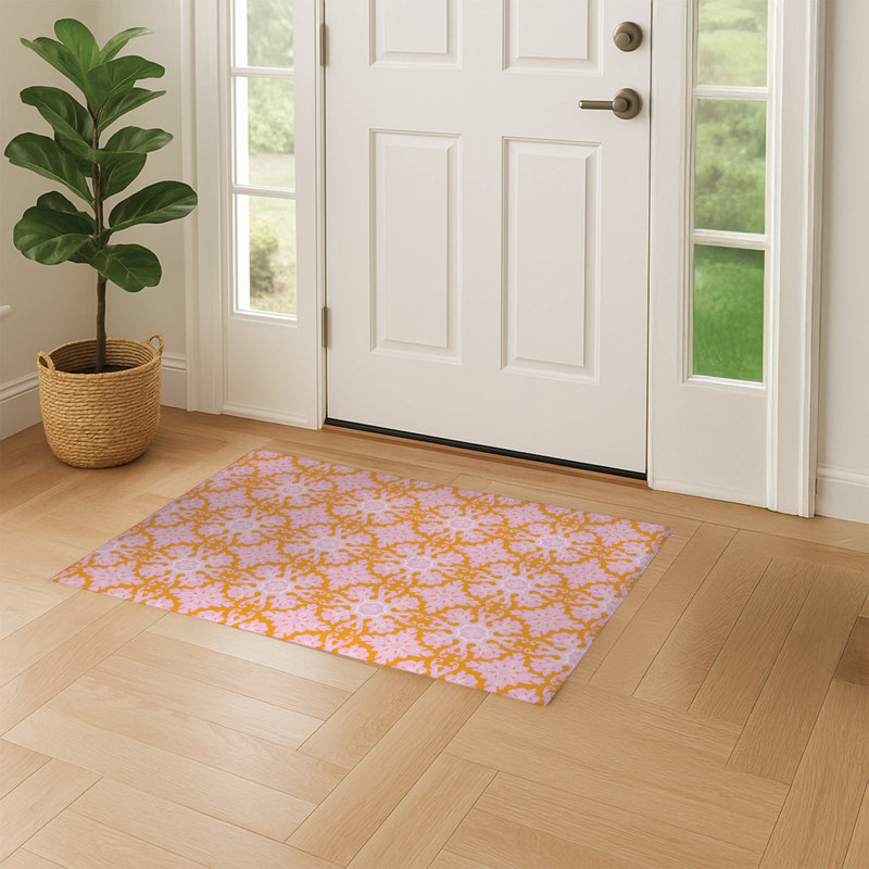 Paillasson Damask, Rose, L 24 po x L 36 po